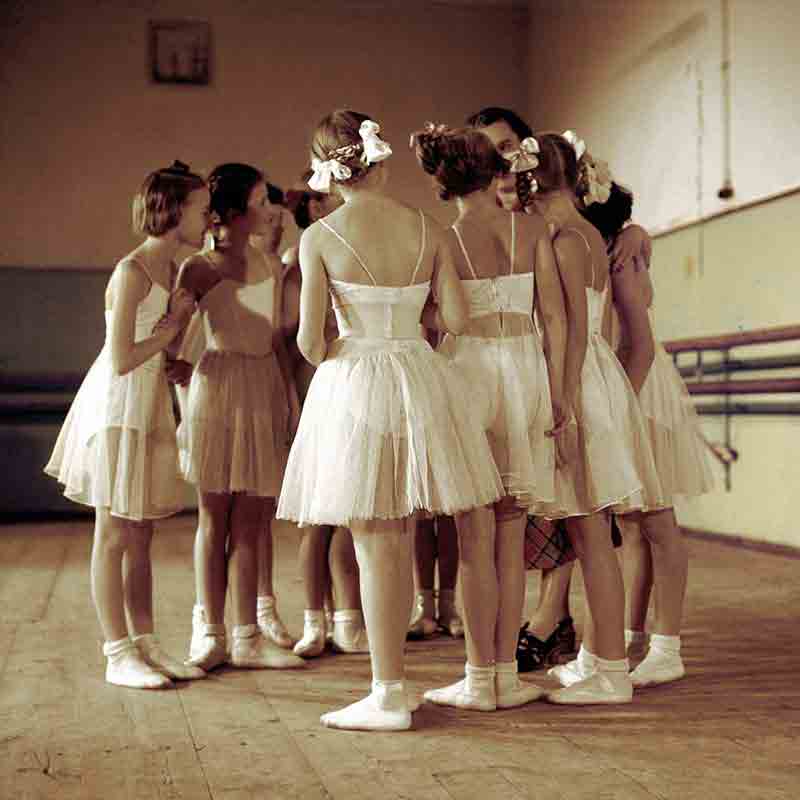 Ballet Dancers with their teacher