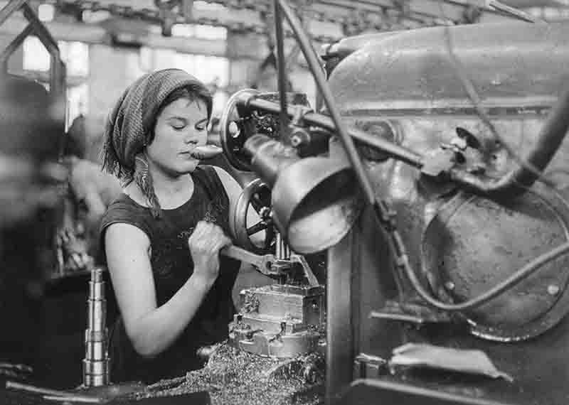 Worker in the Stalingrad Tractor Factory