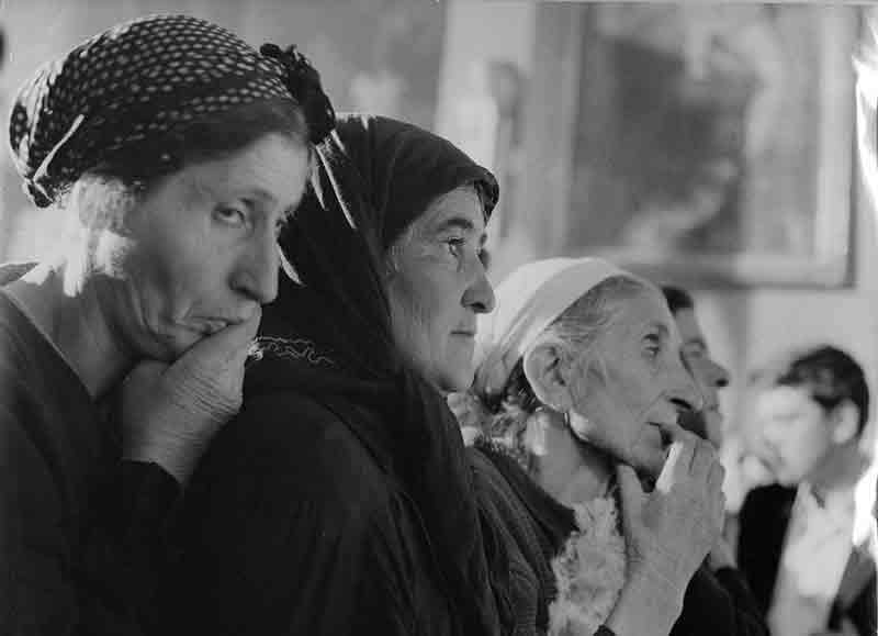 Praying women, Etchmiadzin Cathedral Armenia, 1956