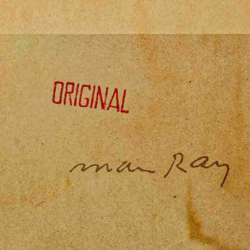 Man Ray Le Violon d'Ingres verso with original man ray stamp