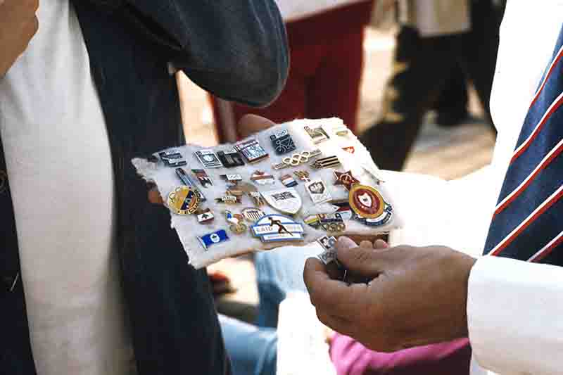 Souvenir collectors at the Munich Olympics