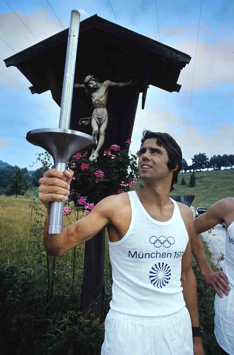 Olympic torch runner Munich 1972