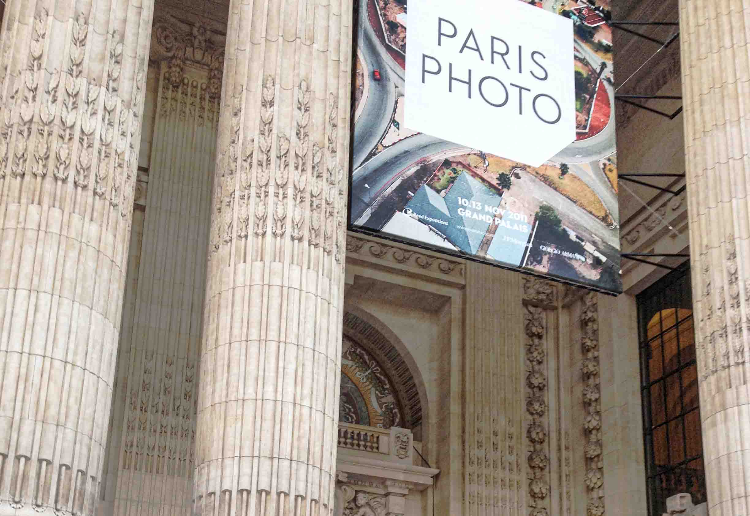 Outside Grand Palais in Paris during the 2011 Paris Photo Fair