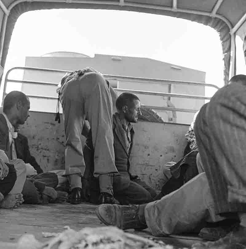 Prisoner transport in Amman, Jordan