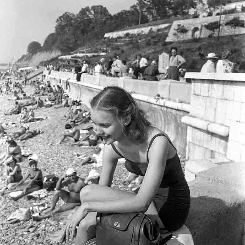 Young woman on Sochi beach 