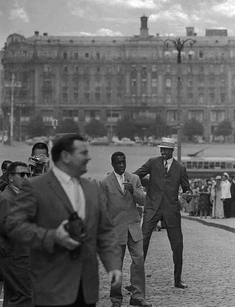 NBA Basketball Legend Wilt Chamberlain in Moscow